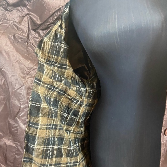 Brown/Maroon Vintage British Mist Trench Rain Coat - Picture 12 of 13